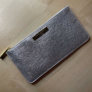 Katie Loxton sparkly silver pouch like new very glittery